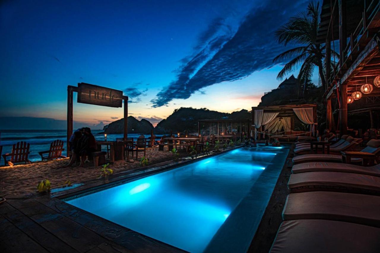 Hotel Nude Zipolite & Beach Club Exterior foto